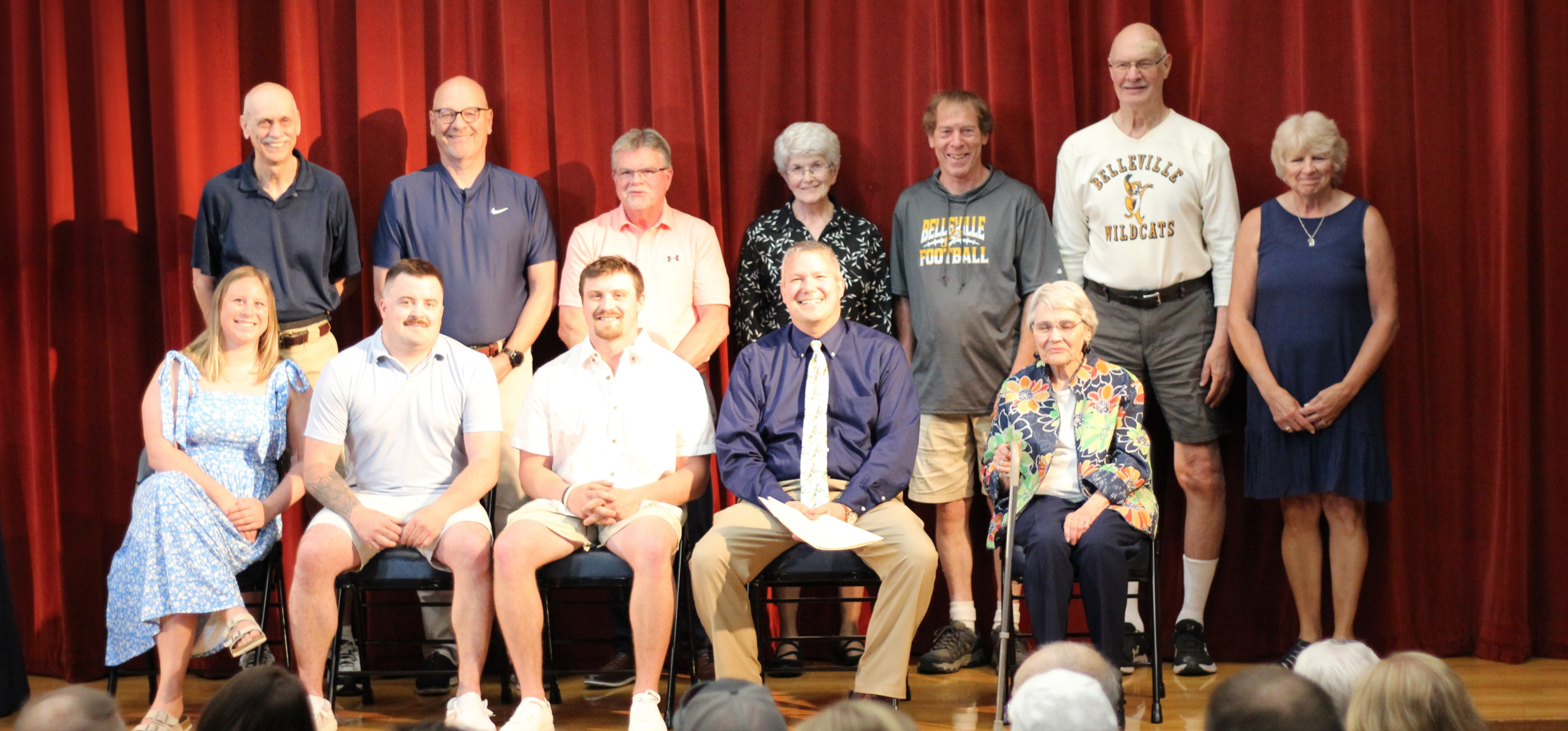 large group photo of Wildcat Wall of Fame members